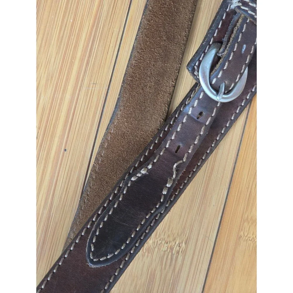 Duluth Trading Company Men's Ranger Leather Western Work Belt‎ Sz 38 Brown 90013